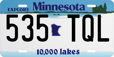 MN license plate 535TQL