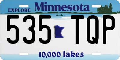 MN license plate 535TQP