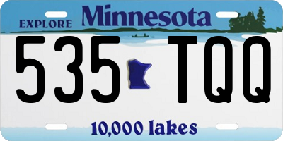 MN license plate 535TQQ