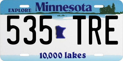 MN license plate 535TRE