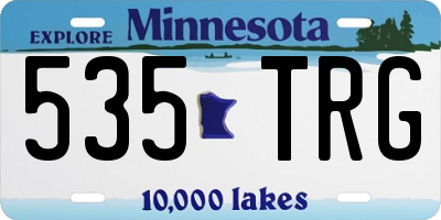 MN license plate 535TRG