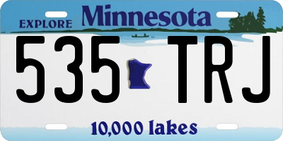 MN license plate 535TRJ