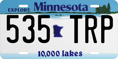 MN license plate 535TRP