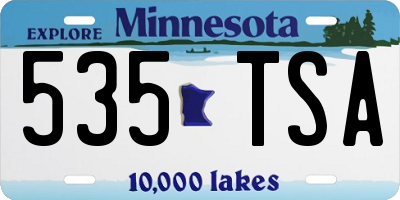 MN license plate 535TSA