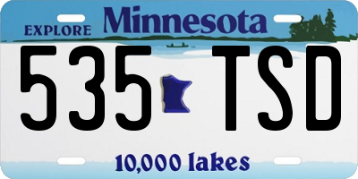 MN license plate 535TSD