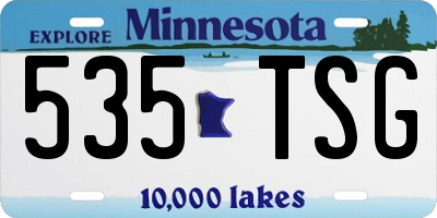 MN license plate 535TSG