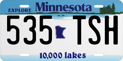 MN license plate 535TSH