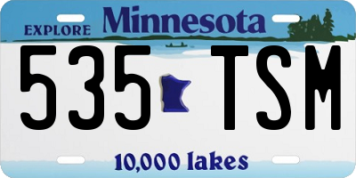 MN license plate 535TSM