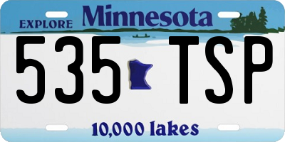 MN license plate 535TSP