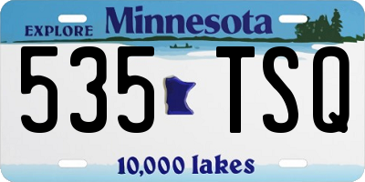MN license plate 535TSQ