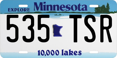 MN license plate 535TSR