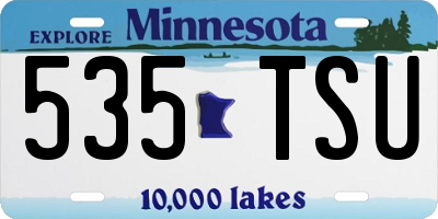MN license plate 535TSU