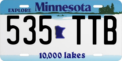 MN license plate 535TTB