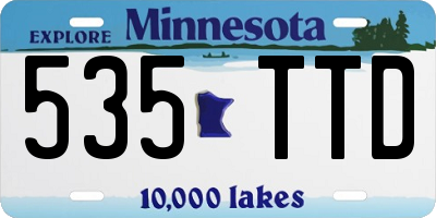 MN license plate 535TTD