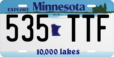 MN license plate 535TTF