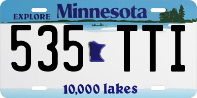 MN license plate 535TTI