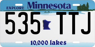 MN license plate 535TTJ