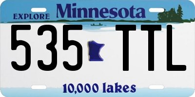 MN license plate 535TTL