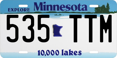 MN license plate 535TTM