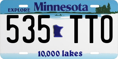 MN license plate 535TTO
