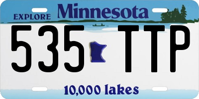 MN license plate 535TTP