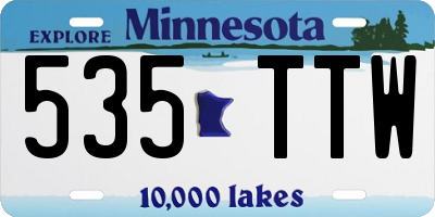 MN license plate 535TTW