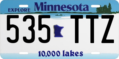 MN license plate 535TTZ