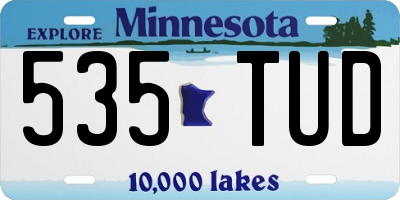 MN license plate 535TUD