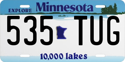 MN license plate 535TUG