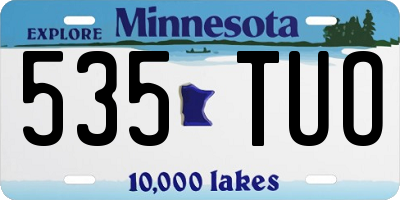 MN license plate 535TUO