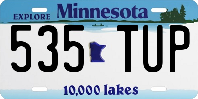 MN license plate 535TUP