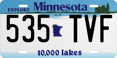 MN license plate 535TVF