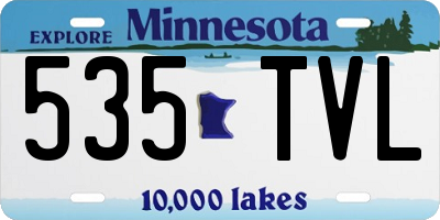 MN license plate 535TVL
