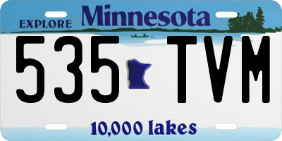 MN license plate 535TVM