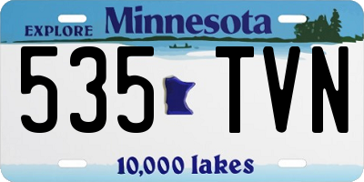 MN license plate 535TVN