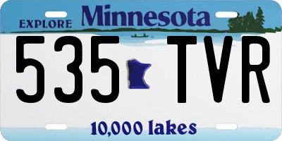MN license plate 535TVR