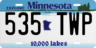 MN license plate 535TWP