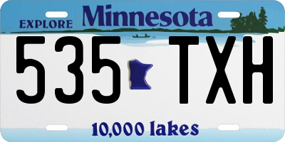 MN license plate 535TXH