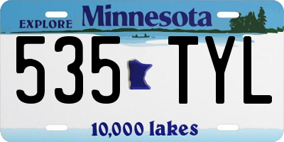 MN license plate 535TYL
