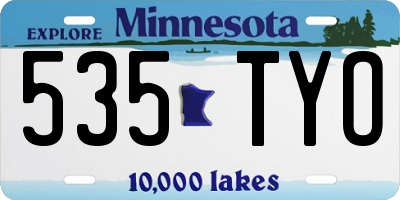 MN license plate 535TYO