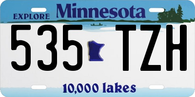 MN license plate 535TZH