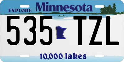 MN license plate 535TZL