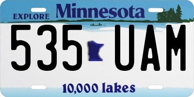 MN license plate 535UAM