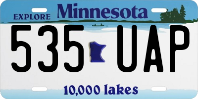 MN license plate 535UAP