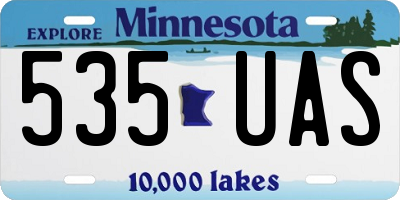 MN license plate 535UAS