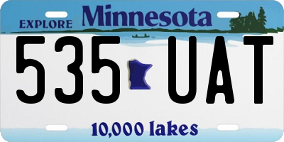 MN license plate 535UAT