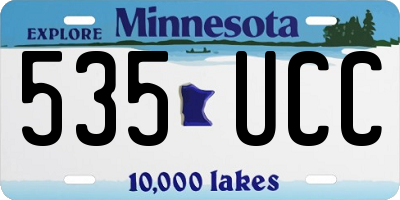 MN license plate 535UCC