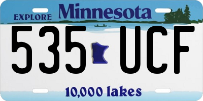 MN license plate 535UCF