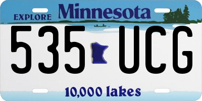 MN license plate 535UCG