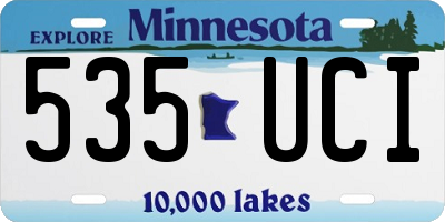 MN license plate 535UCI